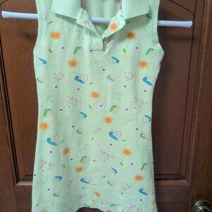 Girls Sleeveless Polo dress, size Small